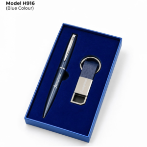 2 in 1 Gift Set Model Metal Pen and Metal Hook Keychain